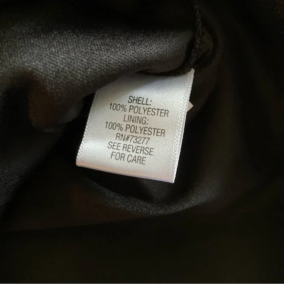 5/$15 Dana Buchman Sheer Black Poncho-style Top Large - Picture 4 of 7